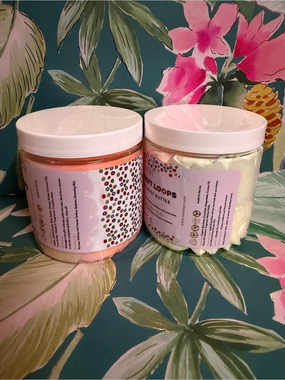 Aminnah Fruit Loops Sugar Scrub & Whipped Body Butter Set 8 oz